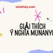 Giải thích ý nghĩa munanyo thú vị nhất bạn chưa biết