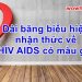 Dải băng biểu hiện nhận thức về HIV AIDS có màu gì? Đúng nhất