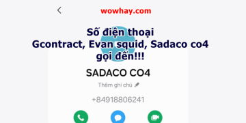 Số Gcontract, Evan squid, Sadaco co4 gọi điện đến ư? Cẩn thận nhé bạn ơi!